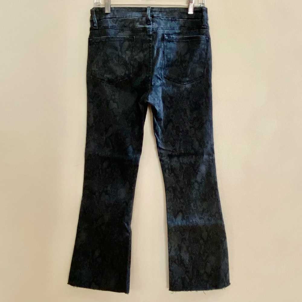 Frame Le Crop Mini Boot Python Jeans - Picture 9 of 17
